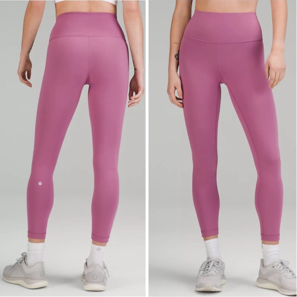 Lululemon Wunder Train High-Rise Tight Leggings Velvet Dust  25" Inseam Size 12